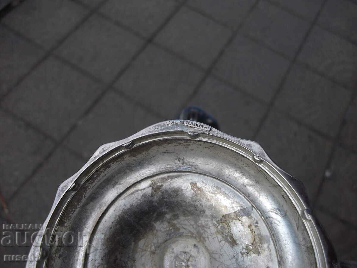 Sfeșnic pentru trei lumânări placat cu argint - 5