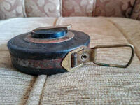 Bandă de măsură din piele veche, bandă de măsurare cu bandă metalică 10 m (10,3)