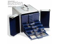 Aluminum coin case CARGO S 10, Leuchtturm