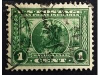 Използвана пощенска марка на САЩ 1c. 1914 Панама-Тихооке....