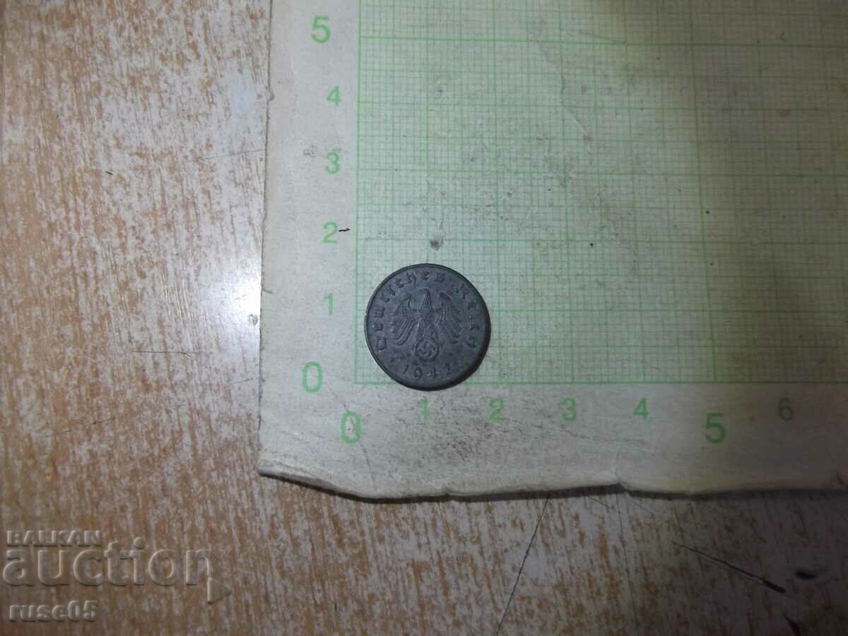 Coin "1 Reichspfennig 1942 J" with price 10.00 BGN | € 5.11 Coin "1 Reichspfennig 1942 J" with price 10.00 BGN | € 5.11