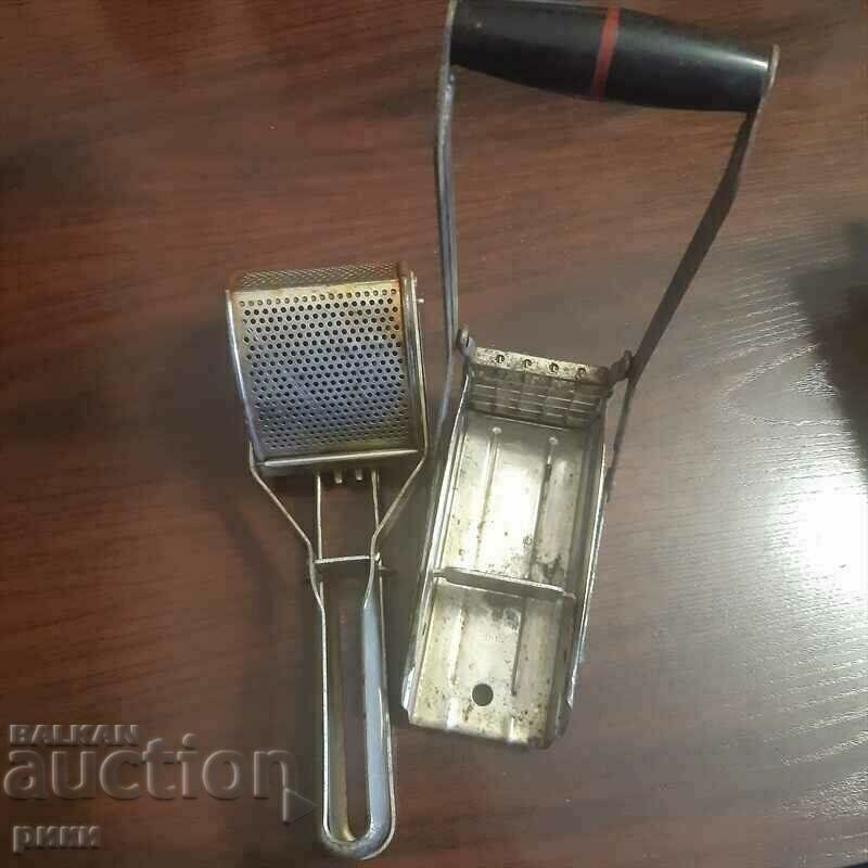 Vintage manual potato presses with price 15.00 BGN | € 7.67