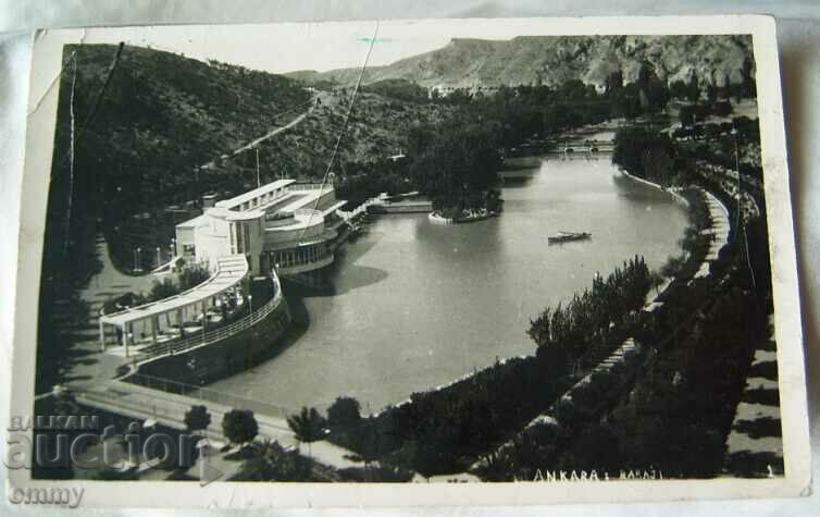 1947 - Carte poștală foto veche Ankara, baraj, Turcia