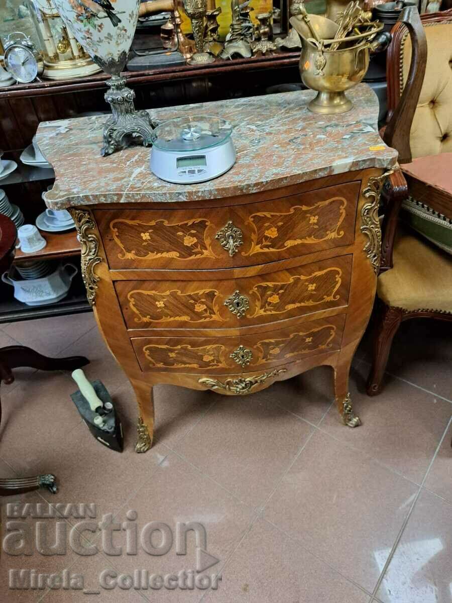 Μπαρόκ vintage ξύλινη συρταριέρα Συρταριέρα Louis XV