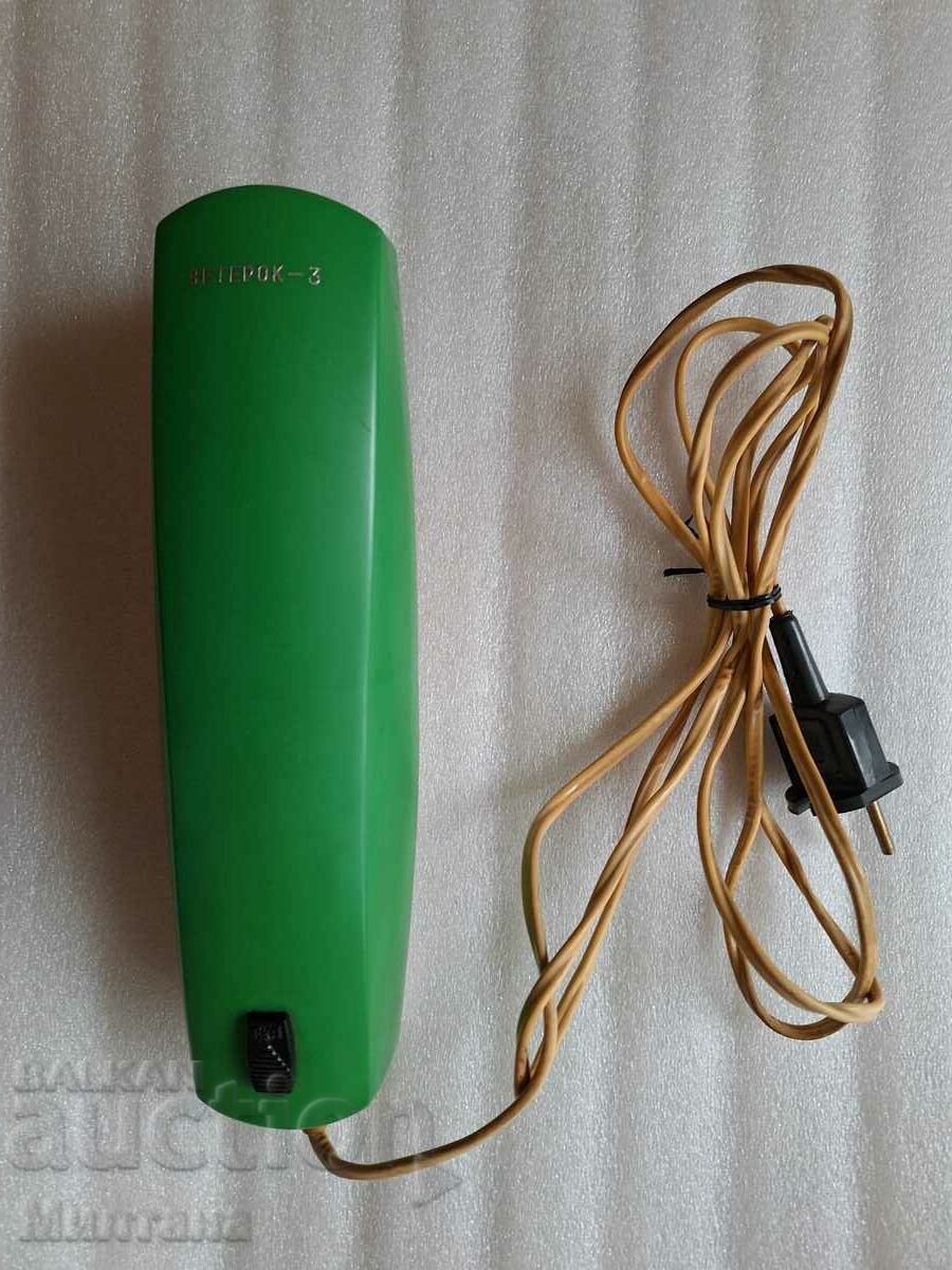 Electric brush Veterok - 3, USSR, social brush with price 25.00 BGN | € 12.78 Electric brush Veterok - 3, USSR, social brush with price 25.00 BGN | € 12.78