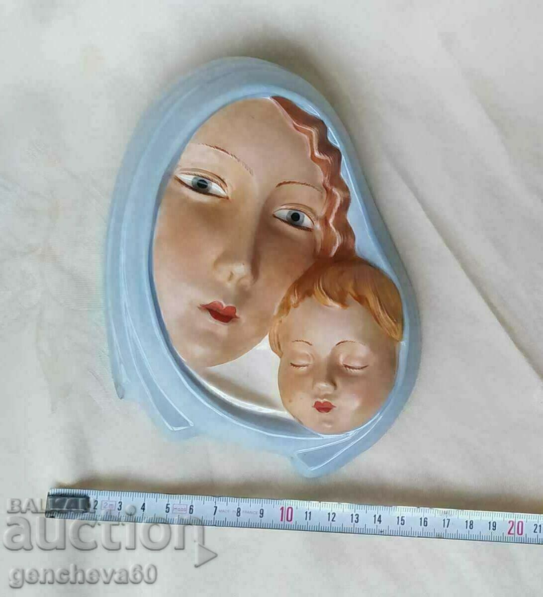 Δημοπρασία ROYAL DUX Vintage ανάγλυφο γλυπτό Madonna and Child