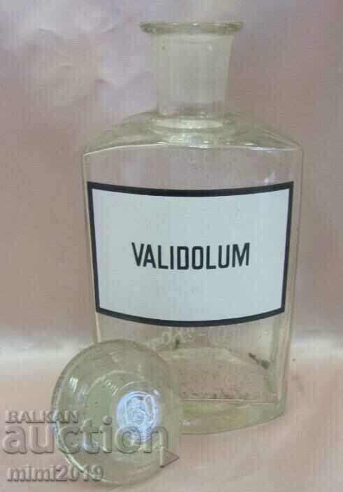 Φιάλη φαρμακείου Vintich 19ου αιώνα με Εμαγιέ Ετικέτα-VALIDOLUM με τιμή 36.00 BGN | € 18.41 Φιάλη φαρμακείου Vintich 19ου αιώνα με Εμαγιέ Ετικέτα-VALIDOLUM με τιμή 36.00 BGN | € 18.41