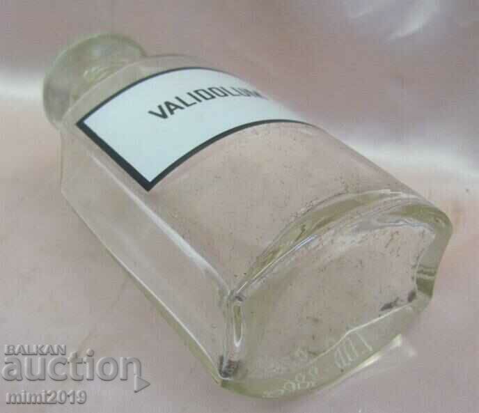 Φιάλη φαρμακείου Vintich 19ου αιώνα με Εμαγιέ Ετικέτα-VALIDOLUM - 6 Φιάλη φαρμακείου Vintich 19ου αιώνα με Εμαγιέ Ετικέτα-VALIDOLUM - 6