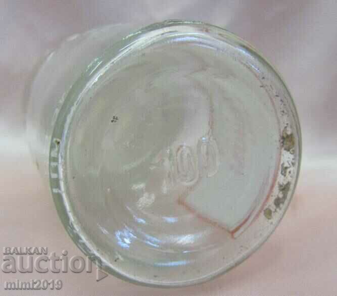 19th century Vintich Apothecary Bottle with Enameled Label-COFFEINUM - 5 19th century Vintich Apothecary Bottle with Enameled Label-COFFEINUM - 5