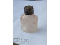 Old small glass perfume bottle - Bulgarian rose