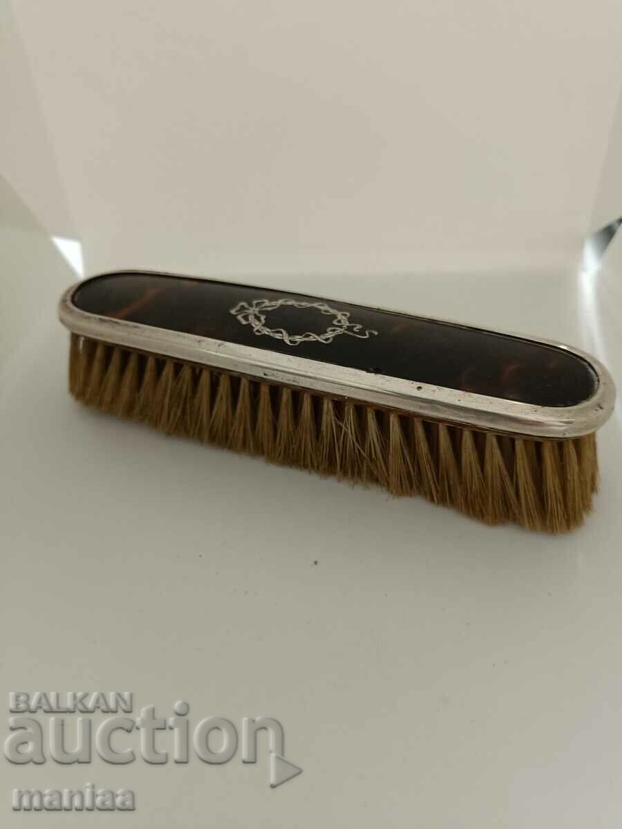 Old marked silver English brush 1946