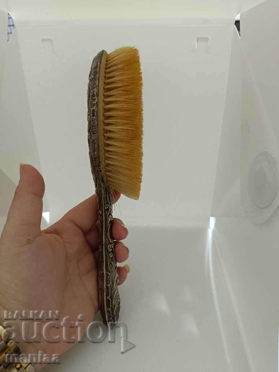 Auction Old marked silver English brush 1910 Auction Old marked silver English brush 1910