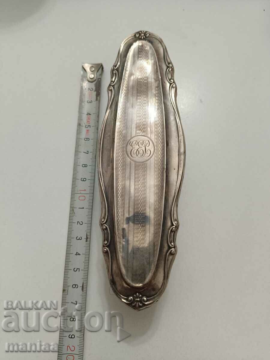 Old marked silver English brush 1919 - 7