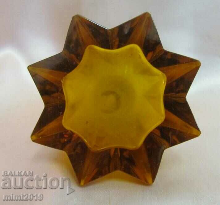 Auction 30 Crystal Amber Glass Perfume Bottle Auction 30 Crystal Amber Glass Perfume Bottle