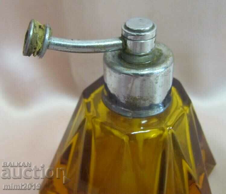 30 Crystal Amber Glass Perfume Bottle - 6 30 Crystal Amber Glass Perfume Bottle - 6