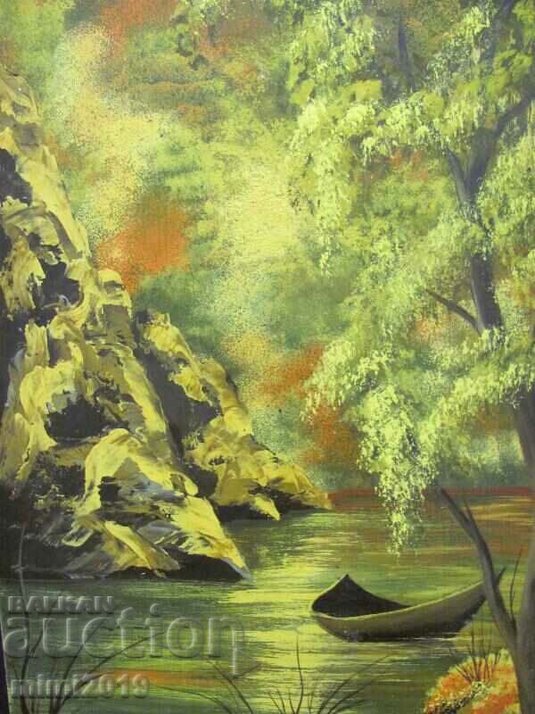 Painting Landscape oil and phaser 50x30 cm. with price 42.00 BGN | € 21.47 Painting Landscape oil and phaser 50x30 cm. with price 42.00 BGN | € 21.47