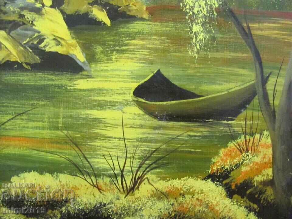 Auction Painting Landscape oil and phaser 50x30 cm. Auction Painting Landscape oil and phaser 50x30 cm.