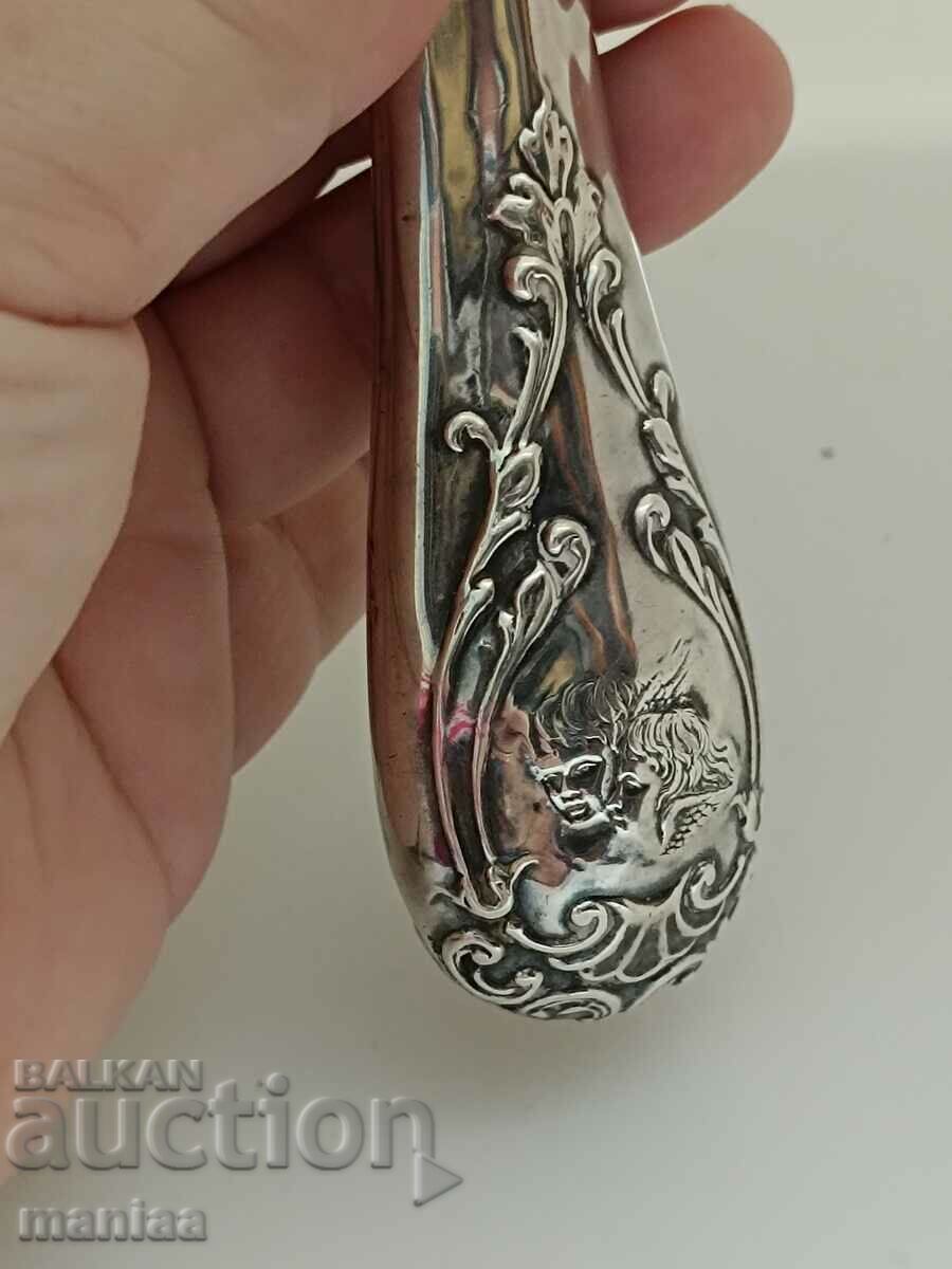 Auction Old Marked Silver English Brush 1897 Auction Old Marked Silver English Brush 1897