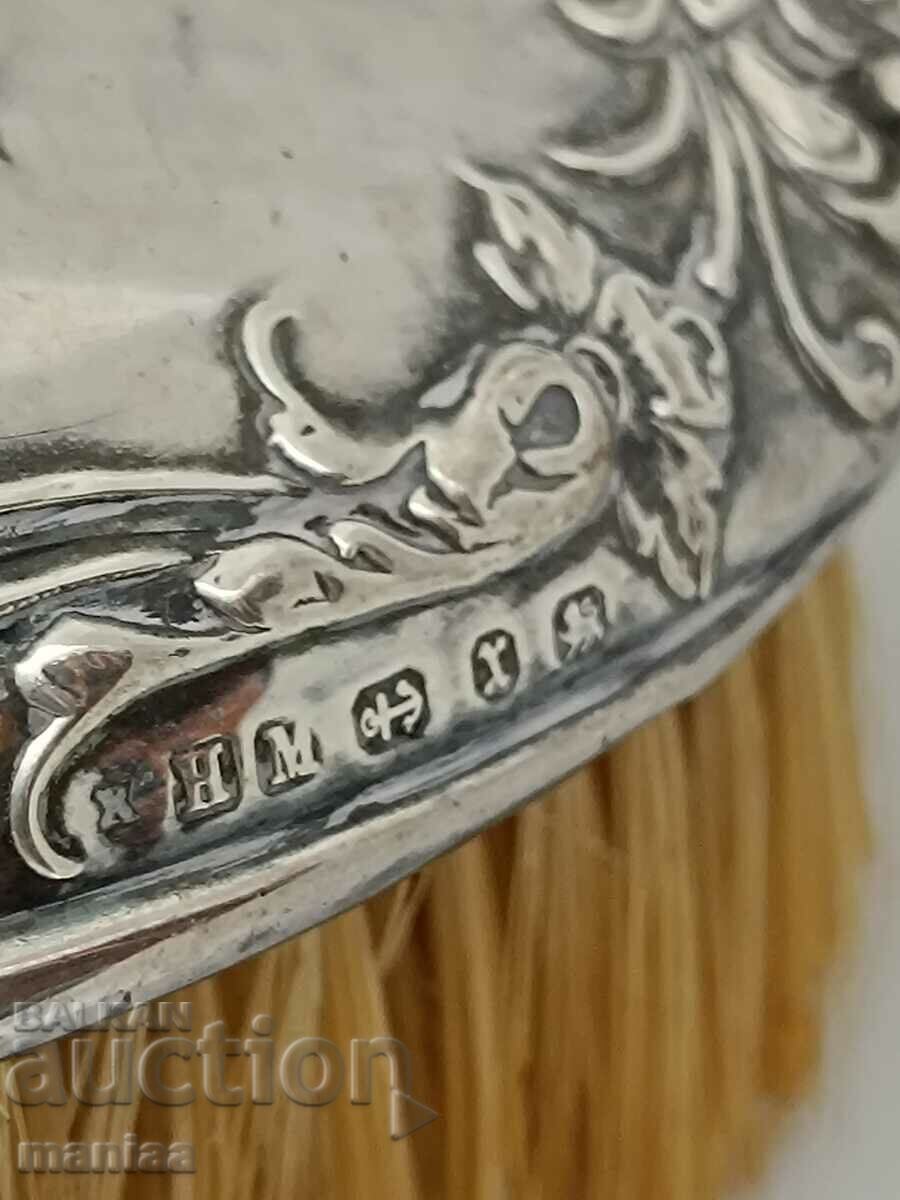 Delivery of Old Marked Silver English Brush 1897 Delivery of Old Marked Silver English Brush 1897