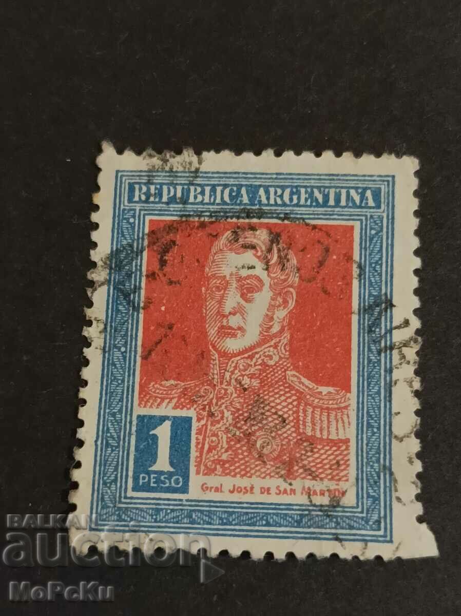Пощенска марка Аржентина