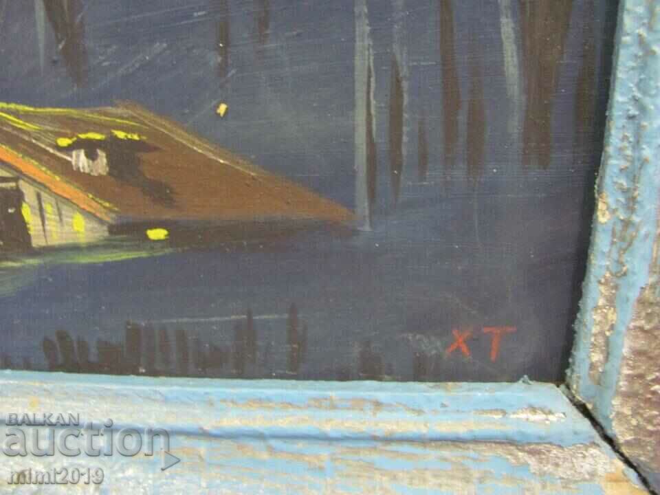 Delivery of Old Painting oil on cardboard signed 39x30 cm. Delivery of Old Painting oil on cardboard signed 39x30 cm.