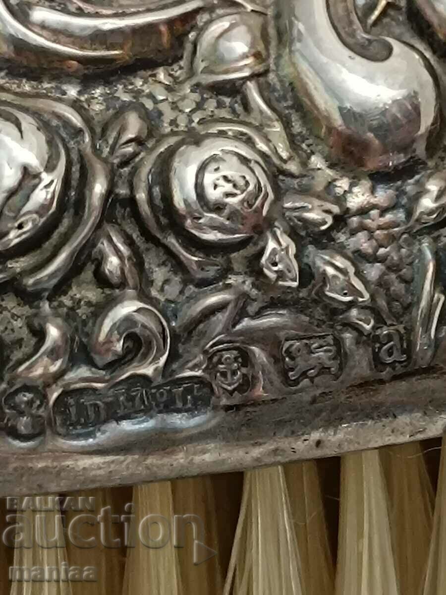 Old marked silver English hairbrush 1900 with price 350.00 BGN | € 178.95 Old marked silver English hairbrush 1900 with price 350.00 BGN | € 178.95