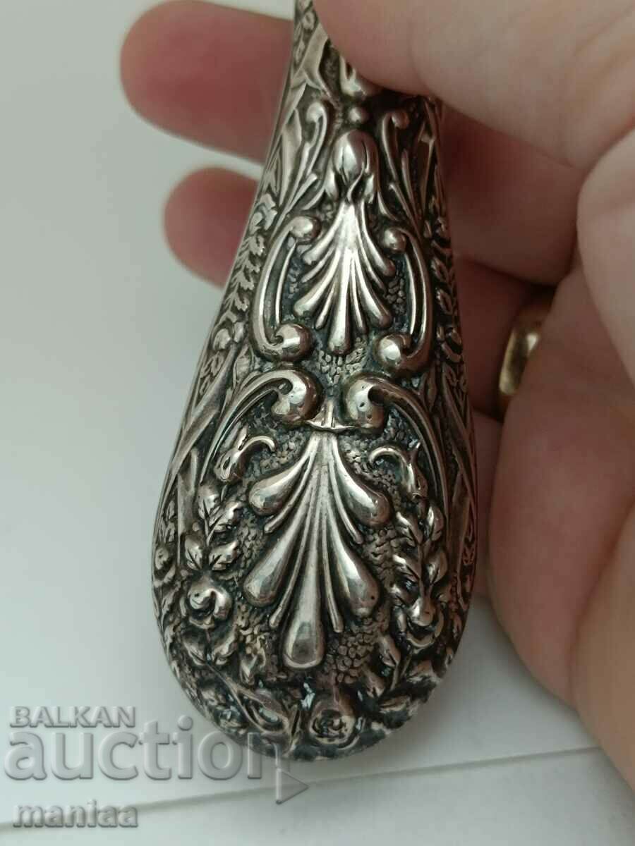 Old marked silver English hairbrush 1900 - 6 Old marked silver English hairbrush 1900 - 6