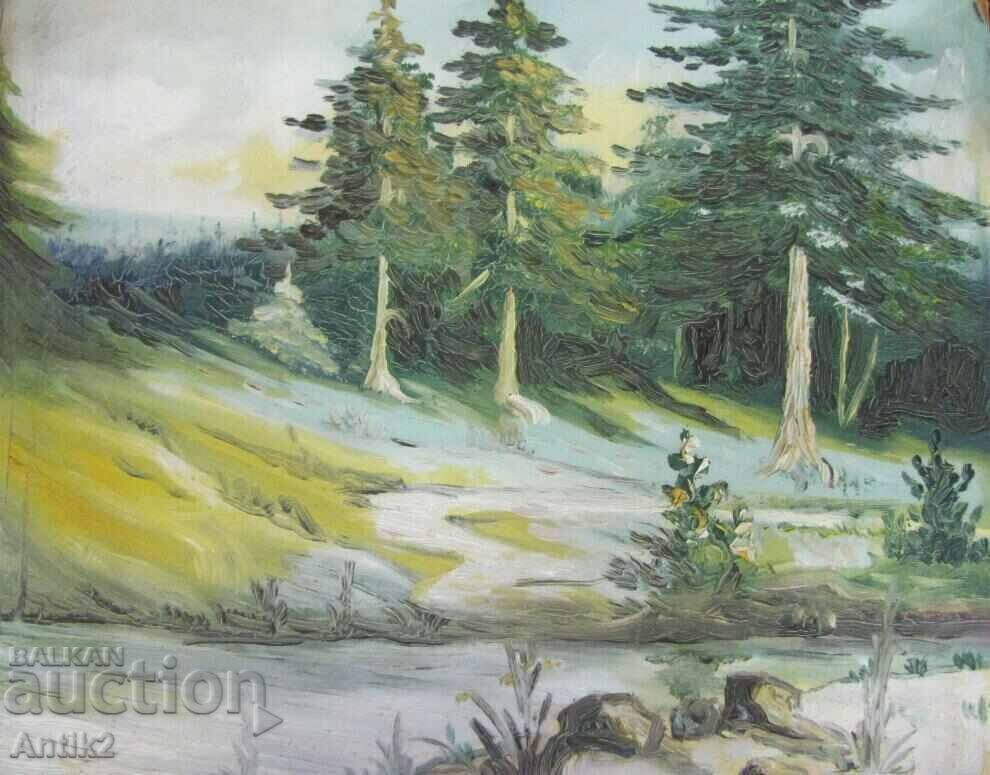 Painting Landscape oil on cardboard 36x28 cm. with price 32.90 BGN | € 16.82 Painting Landscape oil on cardboard 36x28 cm. with price 32.90 BGN | € 16.82