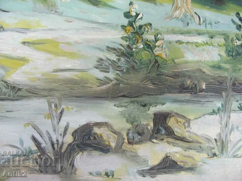 Delivery of Painting Landscape oil on cardboard 36x28 cm. Delivery of Painting Landscape oil on cardboard 36x28 cm.