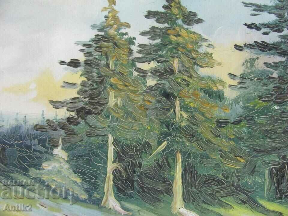 Painting Landscape oil on cardboard 36x28 cm. - 5 Painting Landscape oil on cardboard 36x28 cm. - 5