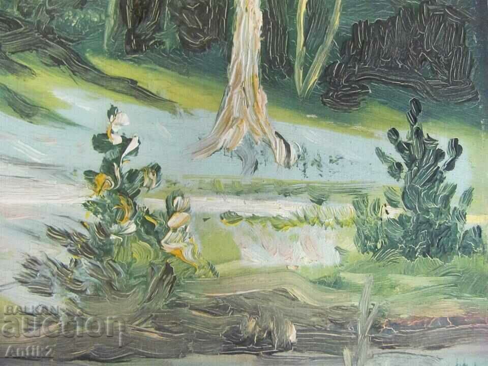 Painting Landscape oil on cardboard 36x28 cm. - 6 Painting Landscape oil on cardboard 36x28 cm. - 6