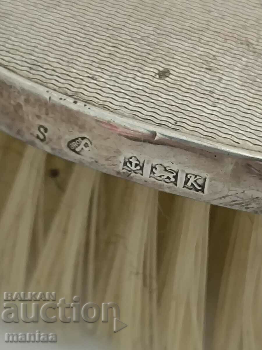 Old marked silver English hairbrush with price 180.00 BGN | € 92.03