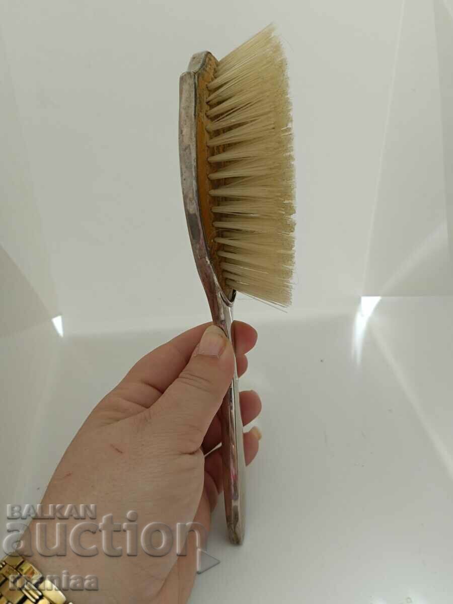Delivery of Old marked silver English hairbrush