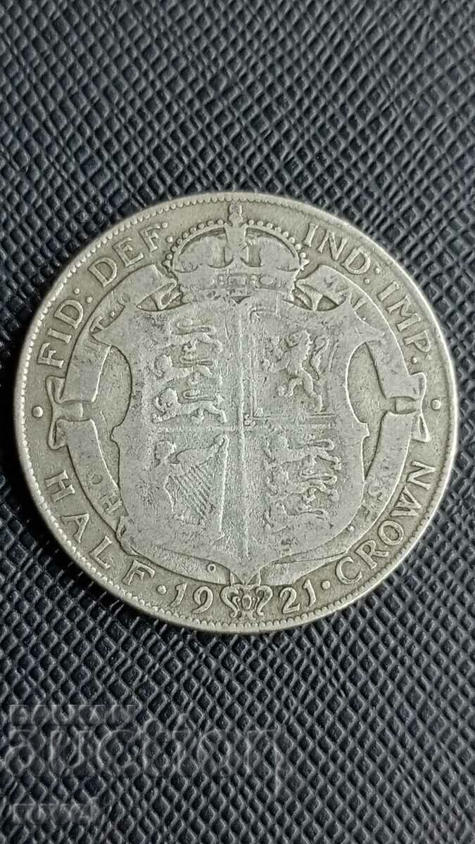 Μεγάλη Βρετανία 1/2 Crown 1921 με τιμή € 24.00 | 46.94 BGN