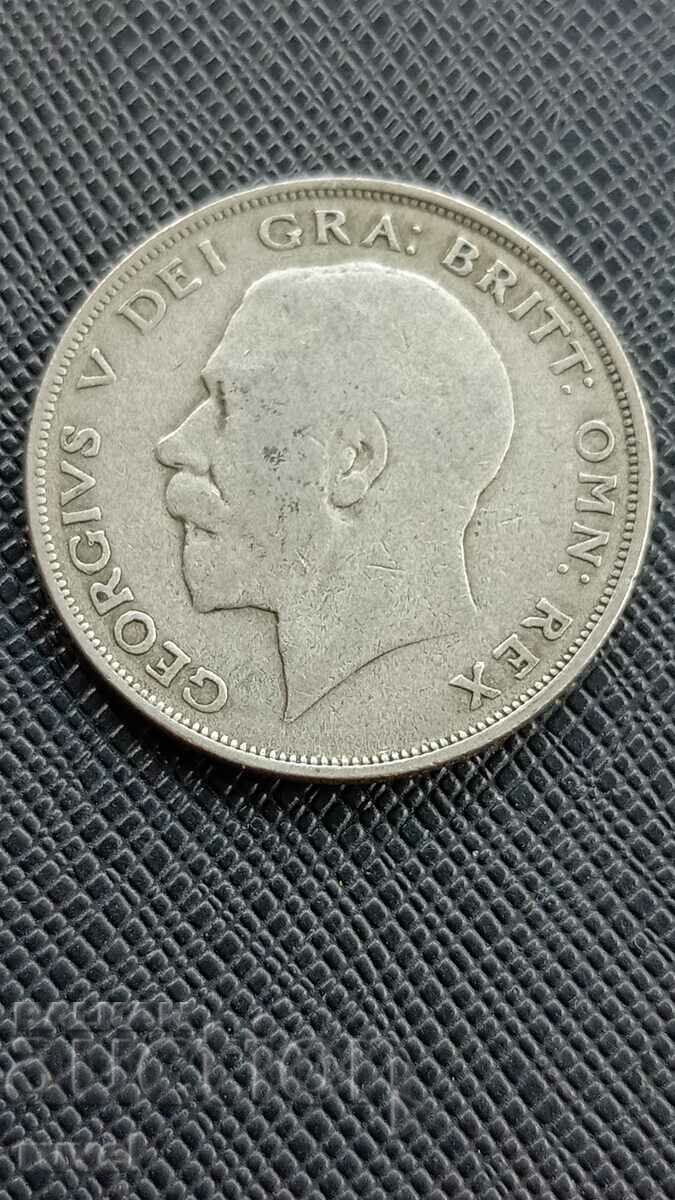 Аукцион Великобритания, 1/2 крона 1921 г. Аукцион Великобритания, 1/2 крона 1921 г.
