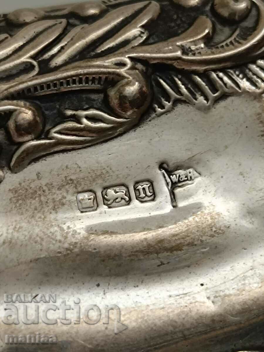 Auction  Old English Silver Marked Brush 1905 Sheffield