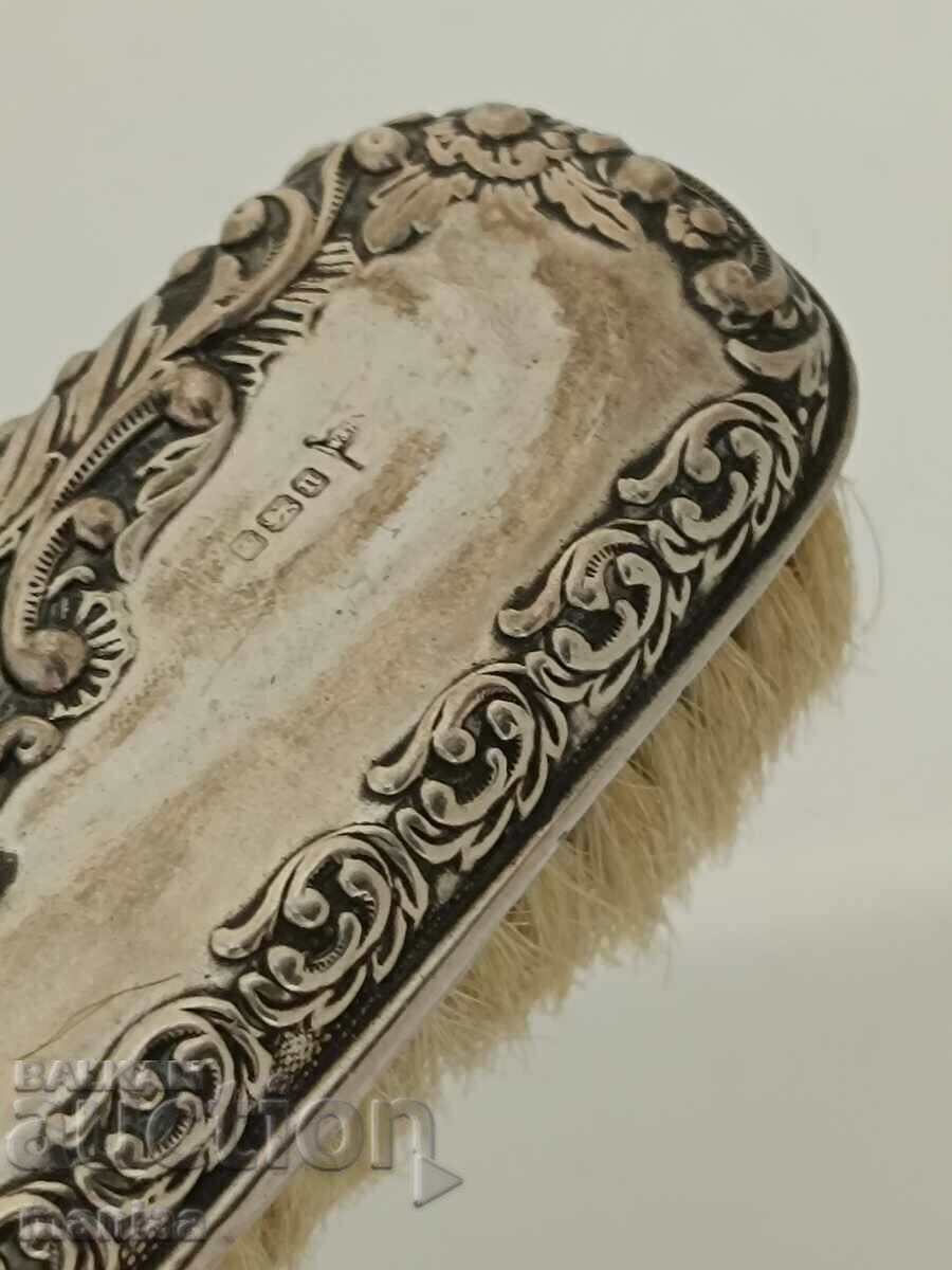 Old English Silver Marked Brush 1905 Sheffield - 5