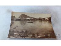 Пощенска картичка Пловдивъ Езерото въ градината царъ Симеонъ