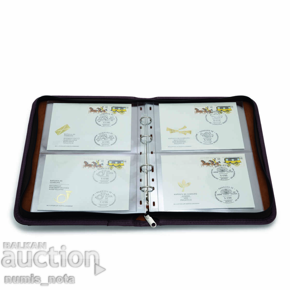 Auction Album OPTIMA KURT for coins and/or banknotes eco-leather with zipper Auction Album OPTIMA KURT for coins and/or banknotes eco-leather with zipper