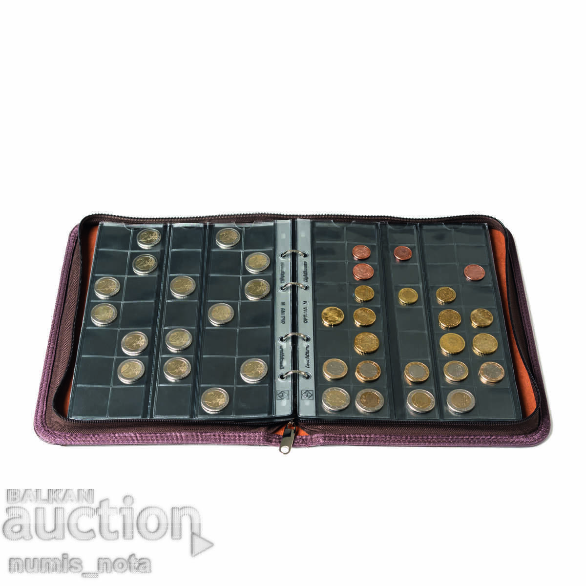 Album OPTIMA KURT for coins and/or banknotes eco-leather with zipper - 5 Album OPTIMA KURT for coins and/or banknotes eco-leather with zipper - 5