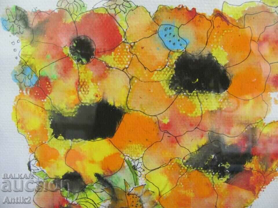 Delivery of Watercolor painting signed 30x20 cm. Delivery of Watercolor painting signed 30x20 cm.