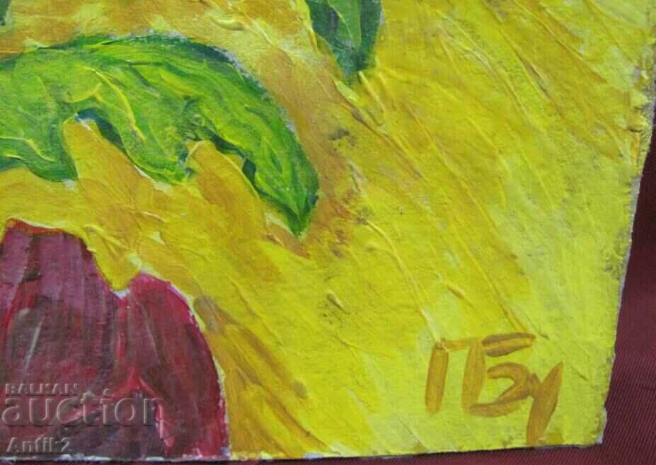 Livrarea Tablou Ulei Carton Semnat 30x24 cm. Livrarea Tablou Ulei Carton Semnat 30x24 cm.