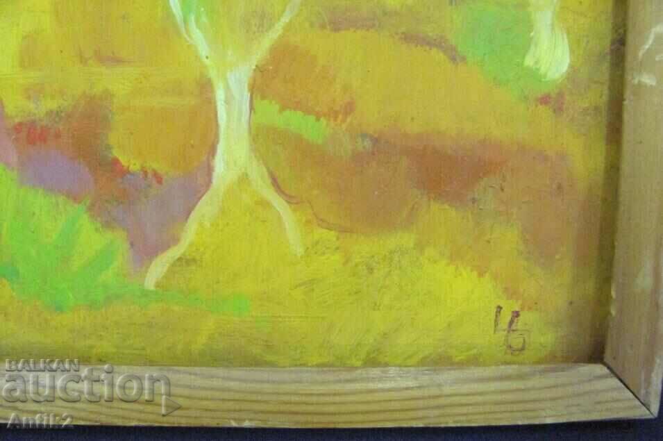 Auction Old Painting Oil Phaser Signed 31x17 cm. Auction Old Painting Oil Phaser Signed 31x17 cm.