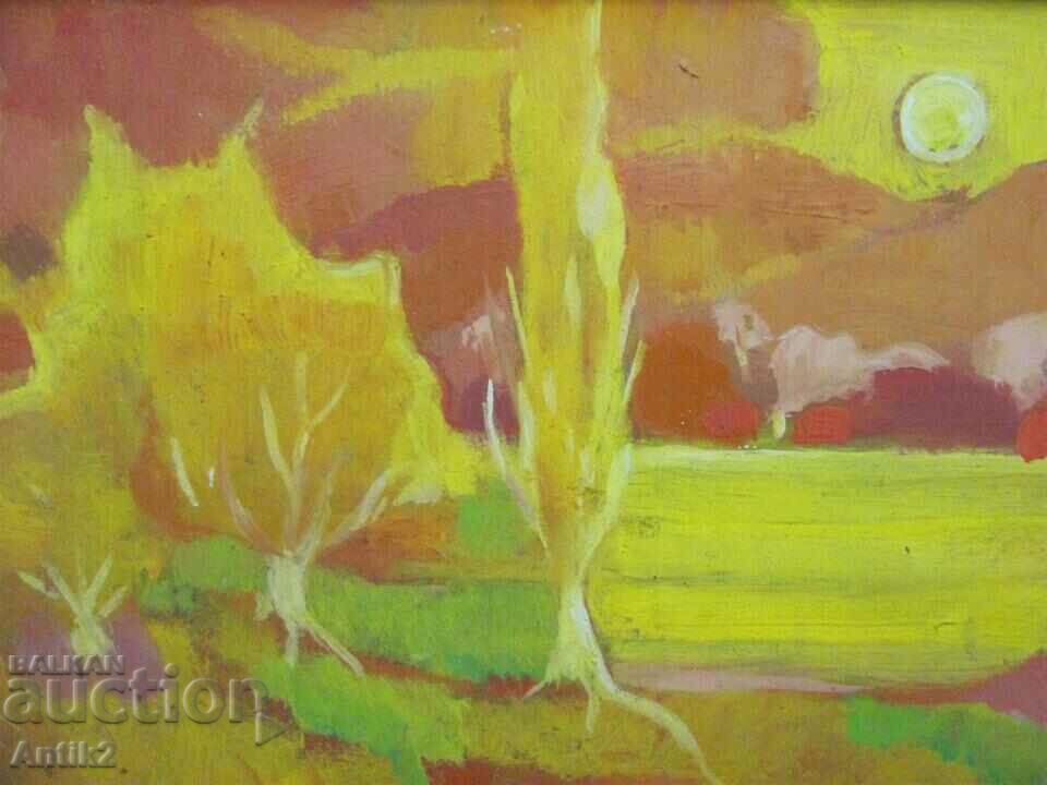 Delivery of Old Painting Oil Phaser Signed 31x17 cm. Delivery of Old Painting Oil Phaser Signed 31x17 cm.