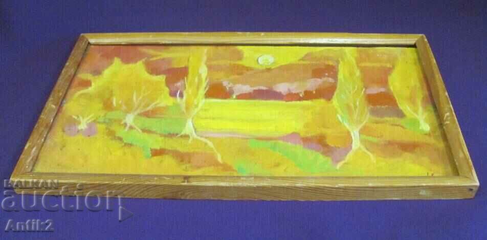 Old Painting Oil Phaser Signed 31x17 cm. - 6 Old Painting Oil Phaser Signed 31x17 cm. - 6