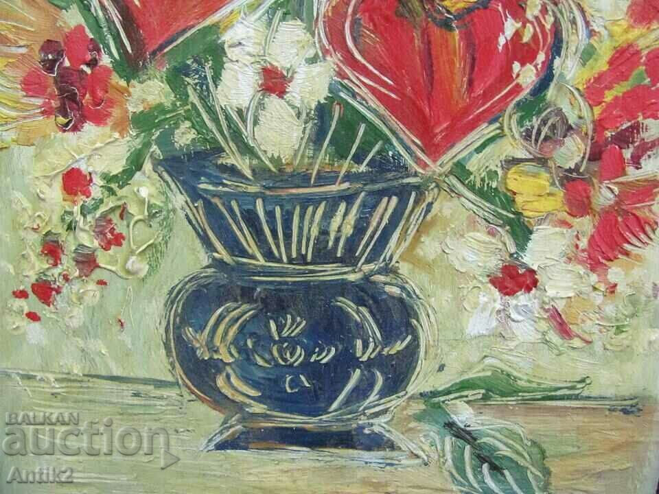 Delivery of Painting Oil Phaser Signed 31x18 cm. Delivery of Painting Oil Phaser Signed 31x18 cm.