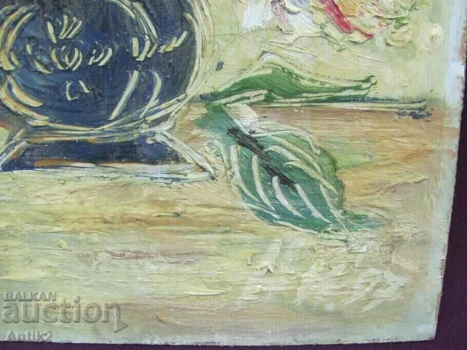 Painting Oil Phaser Signed 31x18 cm. - 5 Painting Oil Phaser Signed 31x18 cm. - 5