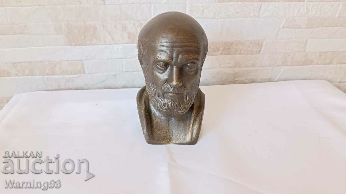 Bust of Hippocrates - composite - 15cm - NEW