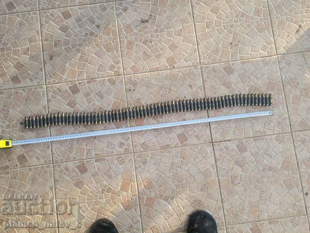 machine gun belt, cartridges, casings machine gun belt, cartridges, casings