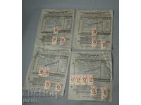 1941 Lot 4 Account-Receipt documents with stamps